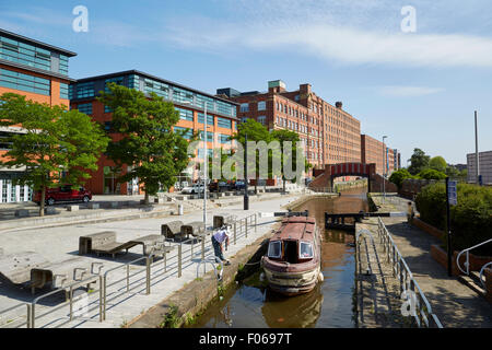 Constructed in 1912 Royal Mills in New Islington, Manchester, England. Historically part of Ancoats, the building is part of an Stock Photo