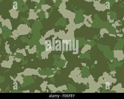 Seamless woodland camo pattern vector. Stock Vector