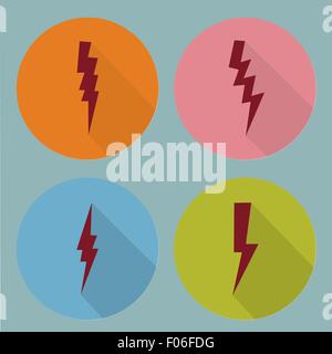Lightning symbols. vector set Stock Vector Image & Art - Alamy