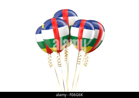 Central African Republic CAR patriotic balloons, holyday concept Stock Photo