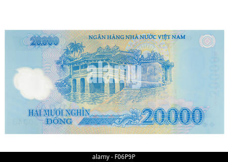 Twenty thousand vietnamese Dong banknote on a white background Stock Photo