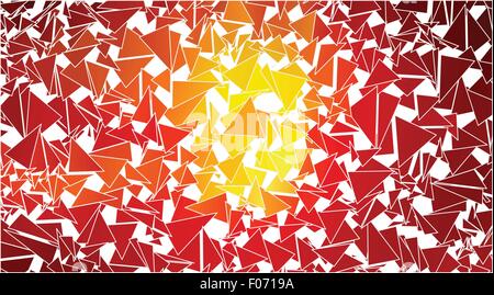 triangles abstract background - red white - vector illustration Stock ...