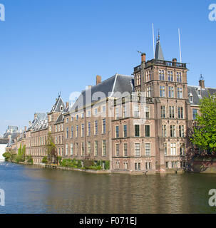 Famous parliament and court building complex Binnenhof in Hague Stock Photo