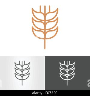 ear of wheat symbol vector illustration Stock Vector