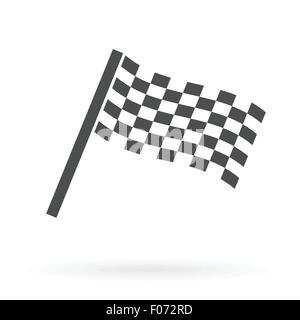 finish flag icon design isolated vector illustration Stock Vector