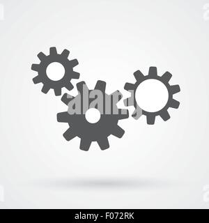 Abstract gear icon design as team work concept vector illustration. Stock Vector