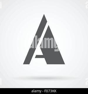 Letter A design icon template vector illustration. Stock Vector