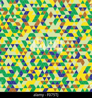 triangles abstract background green yellow vector illustration Stock Vector