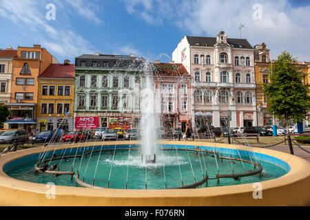 Fountain, Teplice v Cechach, spa town, Northern Bohemia, Czech Republic Stock Photo