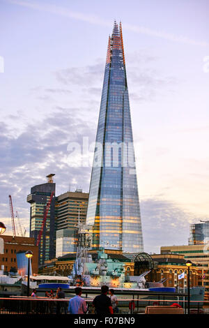 The Shard  also known as London Bridge Tower is a 72 story mixed use skyscraper located on the Southwark of the river Thames Stock Photo