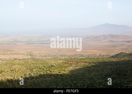 Rift Valley Lookout on the road from Nairobi to Naivasha in Kenya. Stock Photo