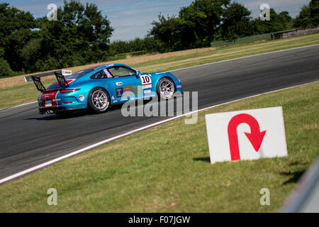 Norwich, Norfolk, UK. 9th Aug, 2015. Tom Sharp from Surrey and IDL Racing Porsche 911 GT3 Cup drives during the Porsche Carrera Cup GB at Snetterton Circuit on August 9, 2015 in NORWICH, NORFOLK, UNITED KINGDOM Credit:  Gergo Toth/Alamy Live News Stock Photo