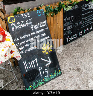 Huddersfield Food and Drink Festival held in St Georges Sq, Huddersfield, Sunday  9th August 2015 Stock Photo