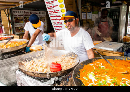 Huddersfield Food and Drink Festival held in St Georges Sq, Huddersfield, Sunday  9th August 2015 Stock Photo