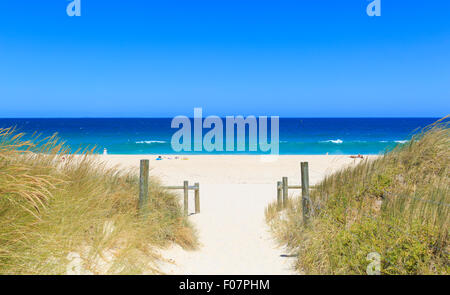 A sand track leading to Cottesloe Beach Stock Photo