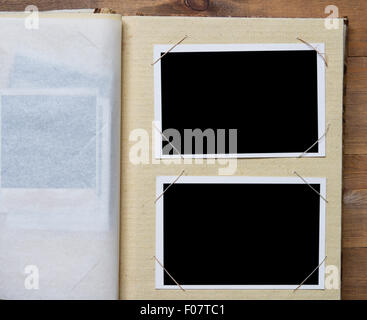 photo frames in a book Stock Photo