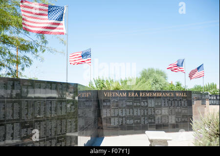 Remembrance (Memorial) Walls at the General Patton Museum, Chiriaco Summit, California, USA Stock Photo