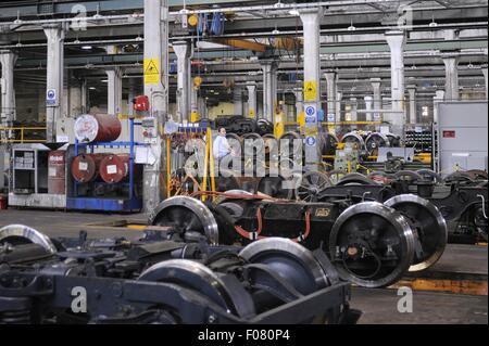 Milan (Italy) ATM (Milan Transportation Company ), Teodosio tram depot and workshop Stock Photo