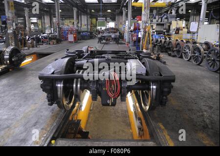 Milan (Italy) ATM (Milan Transportation Company ), Teodosio tram depot and workshop Stock Photo