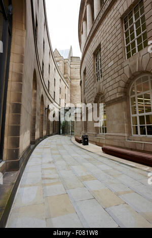 library walk Manchester uk Stock Photo