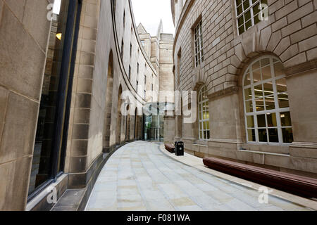 library walk Manchester uk Stock Photo