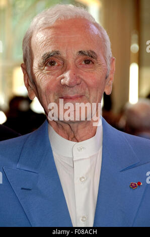 Midem conference gala dinner at the InterContinental Carlton Cannes  Featuring: Charles Aznavour When: 06 Jun 2015 Stock Photo