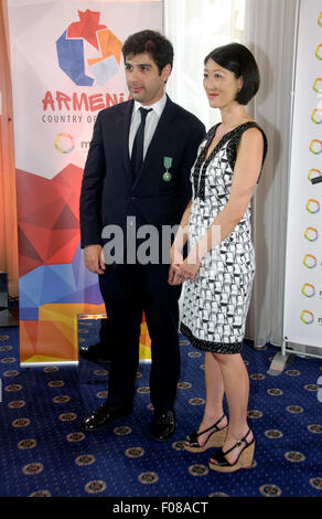 Midem conference gala dinner at the InterContinental Carlton Cannes  Featuring: Fleur Pellerin, Sergey Smbatyan When: 06 Jun 2015 Stock Photo