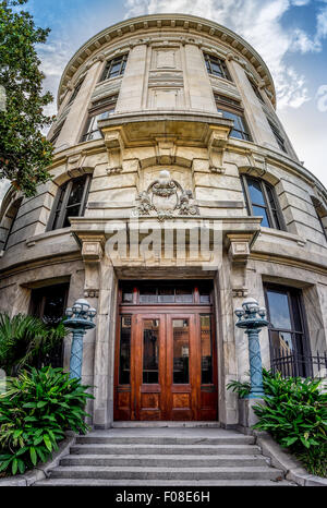 South Entrance of the Louisiana Supreme Court Building in the French Quarter, New Orleans LA Stock Photo