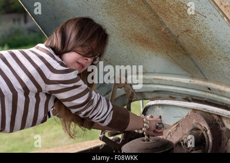 Woman Mechanic Stock Photo