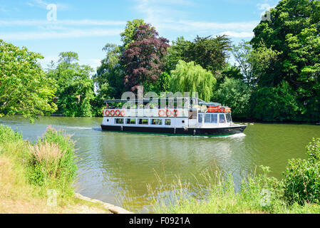 French Brothers 'Lady Margaret Anne' cruise boat on River Thames, Runnymede, Surrey, England, United Kingdom Stock Photo