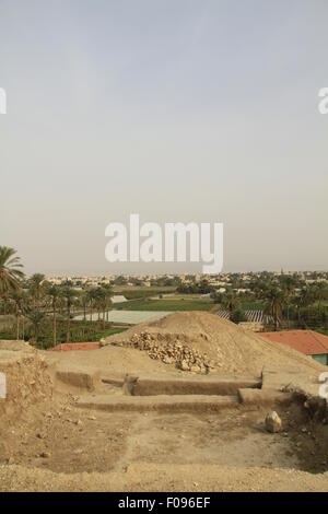 Jordan valley, a view of Jericho from Tel Jericho (Tel a-Sultan) Stock Photo