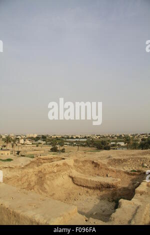 Jordan valley, a view of Jericho from Tel Jericho (Tel a-Sultan) Stock Photo