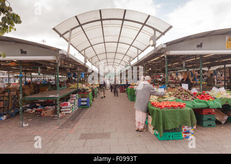 Birmingham's food market, in the city centre, Birmingham UK Stock Photo