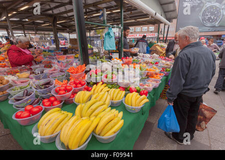 Birmingham's food market, in the city centre, Birmingham UK Stock Photo