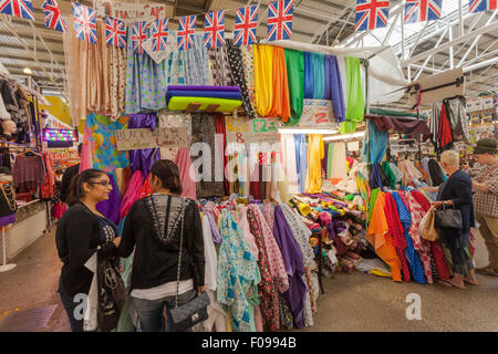 Birmingham's indoor market selling household goods and clothes, UK Stock Photo