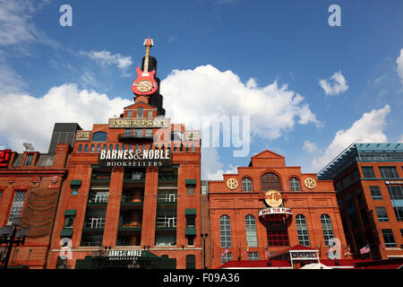 Pratt Street Power Plant building, Inner Harbor, Baltimore, Maryland, USA Stock Photo