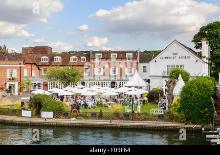 The Compleat Angler Restaurant by the River Thames, Marlow, Buckinghamshire, England, UK. Stock Photo