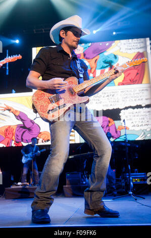 Brad Paisley live at C2C - Country to Country Festival at the O2 Arena, London on 03/16/2014 Stock Photo