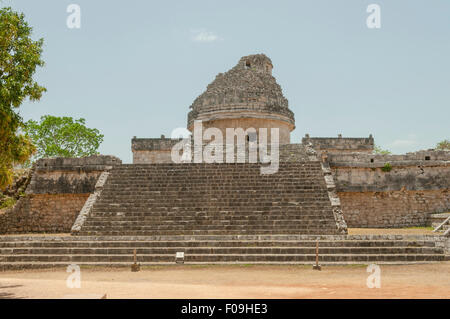 Caracol, the Observatory at Chichen Itza, Mexico Stock Photo