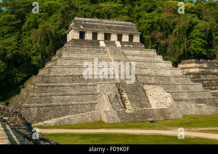 Temple of Inscriptions, Palenque, Mexico Stock Photo