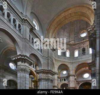The Cathedral of Pavia (Italian: Duomo di Pavia) is a church in Pavia, Italy.      Arches. Stock Photo