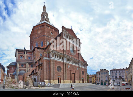 The Cathedral of Pavia (Italian: Duomo di Pavia) is a church in Pavia, Italy. Stock Photo