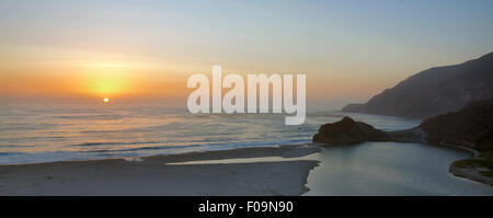 Sunset over Big Sur, California Stock Photo