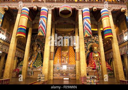 Buddha statue in Punakha Dzong, Bhutan Stock Photo