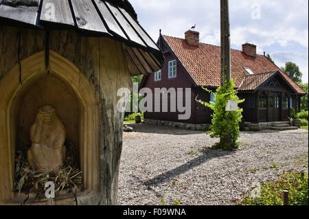 View of farmhouse at Warmia-Masuria Masuria near Mikolajki , Poland Stock Photo