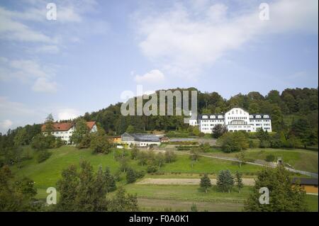 Monastery in Adelhozen, Bavaria, Germany Stock Photo