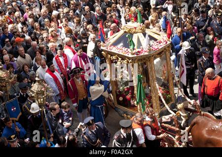 Procession for Holy Ephysius at Cagliari, Sardinia, Italy Stock Photo