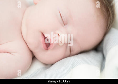 Close up of baby sleeping Stock Photo