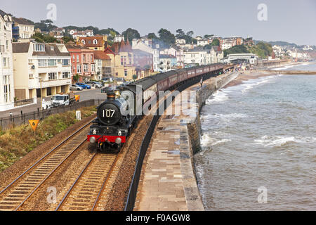 The Cathedrals Express Steaming Along The SeaWall Stock Photo
