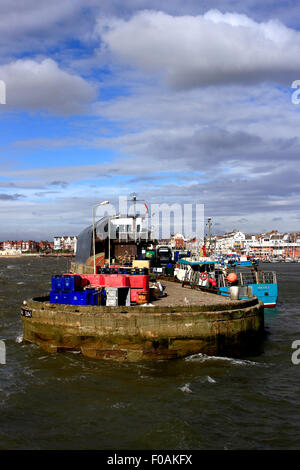 South Pier, Bridlington Harbour, East Yorkshire Stock Photo